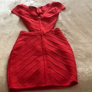 Red cute dress from Bebe